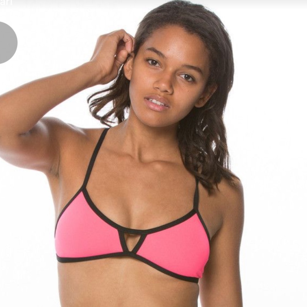 pink jolyn bikini top